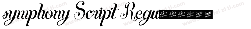 symphony Script Regu字体转换